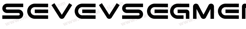 sevevsegment regular字体转换